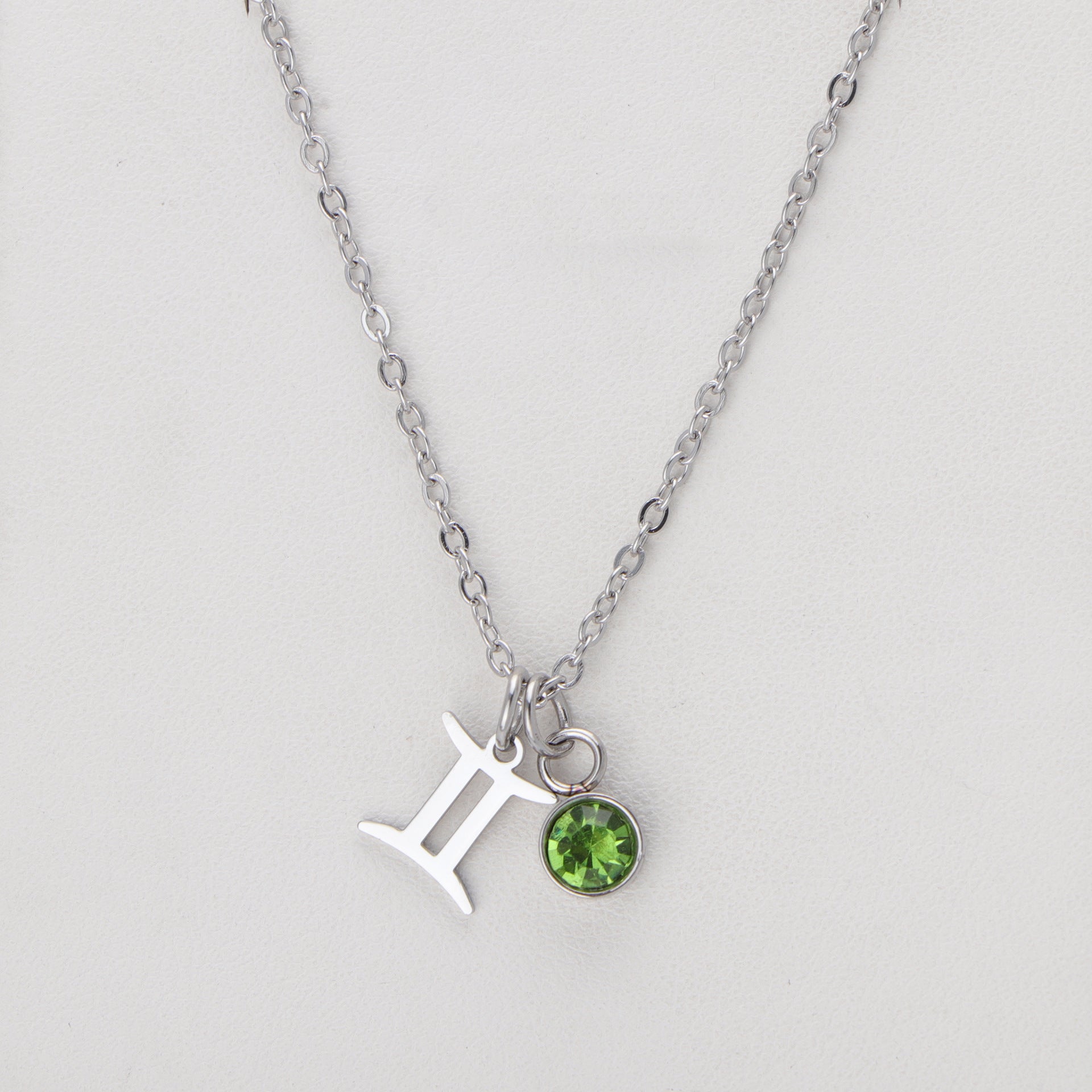 Buy Western Birthstone Necklace With 12 Zodiac Gemstone Pendants online at Fashionner.