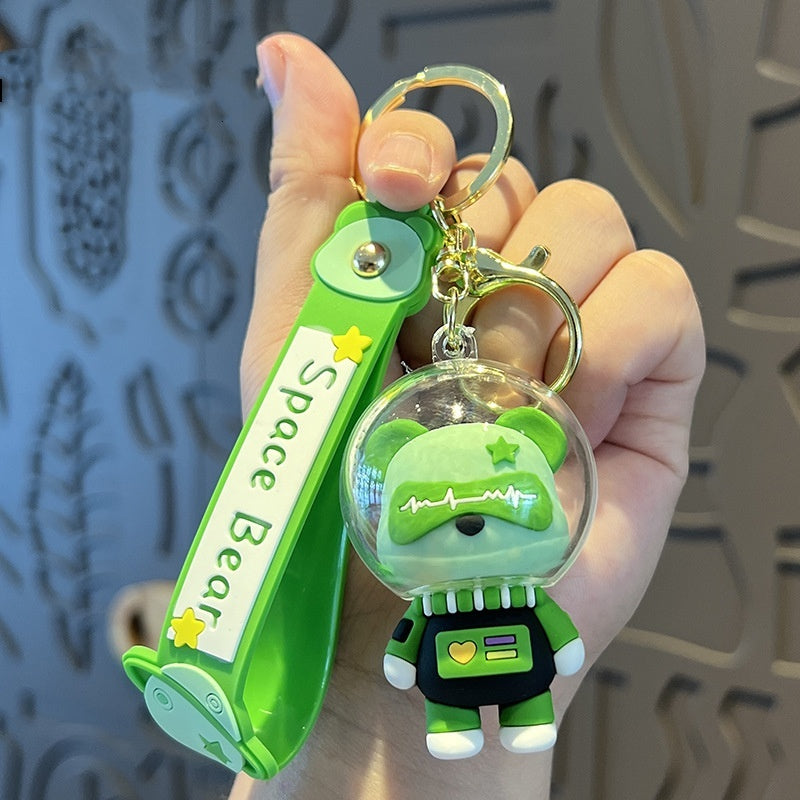 Creative Cartoon Cute Space Bear Keychain