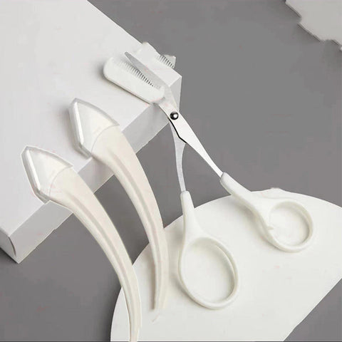 Couteau à sourcils avec peigne, courbé, lune, petits accessoires de beauté, gadgets