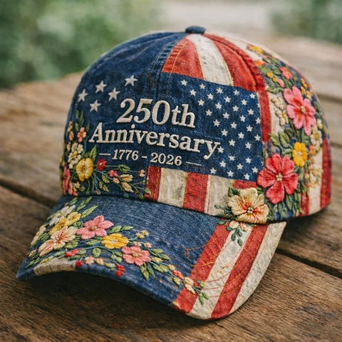 Buy America's 250th Anniversary Rose 3d Printed Baseball Cap For Daily Travel And Independence Day Celebration online at Fashionner.