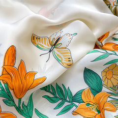 Silk Scarf Artificial Silk Sunscreen Scarf For Women Pullover Shawl - Fashionner