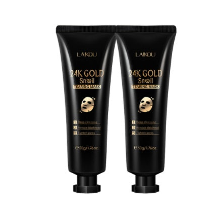 Masque Hydratant Détachable à la Bave d'Escargot et aux Feuilles d'Or