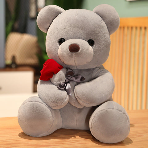23-45cm New Lovely Hug Roses Teddy Bear Plush Pillow Stuffed Soft Animal Dolls Nice Birthday Gift Girlfriend Valentine's Day - Fashionner