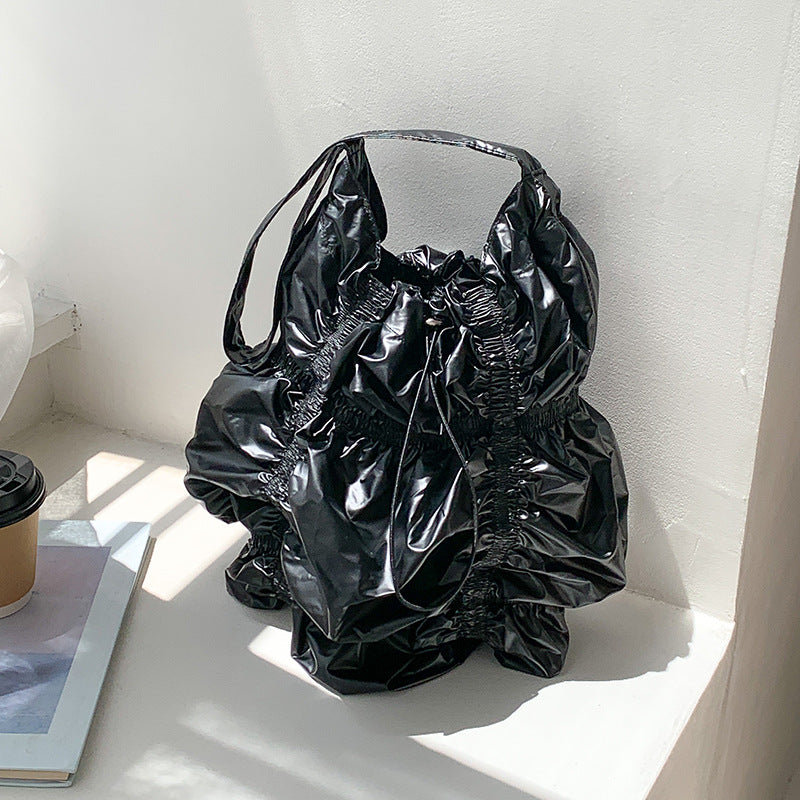 Special-interest Design Pleated Large Capacity Shoulder Bag - Fashionner