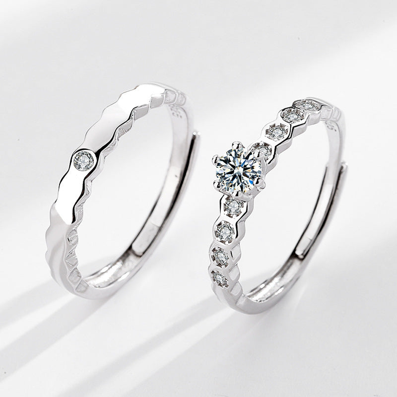 Honeycomb Ring Couple Accessories