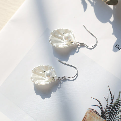 Boucles d'oreilles coquillages complexes pour femmes