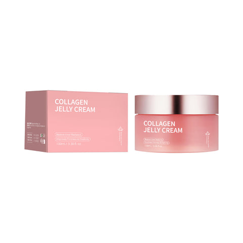 Crème Visage Gelée au Collagène Niacinamide Gel Hydratant et Éclaircissant Masque Facial Anti-âge Resserre les Pores Essence Crème Gelée