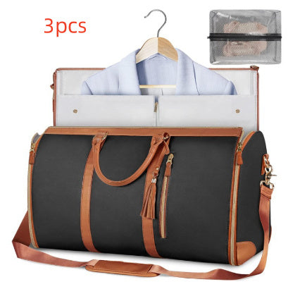 Sac de voyage polochon grande capacité, sac à main pour femme, sac à costume pliable, sacs fourre-tout étanches pour vêtements