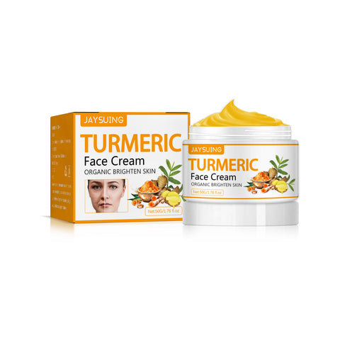 Crème raffermissante et embellissante au curcuma Jaysuing - Estompe les rides et raffermit le visage - Illumine le teint - Crème anti-âge