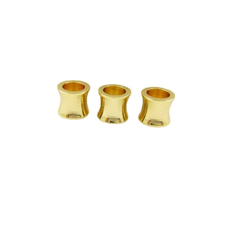 Perles de bambou en cuivre plaqué or véritable 14 carats