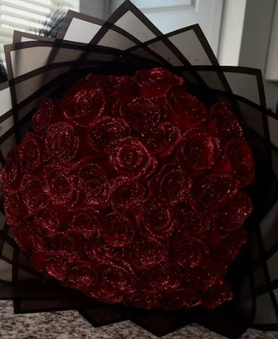 Bouquet de mariée personnalisé de la Saint-Valentin avec fleurs fraîches éternelles