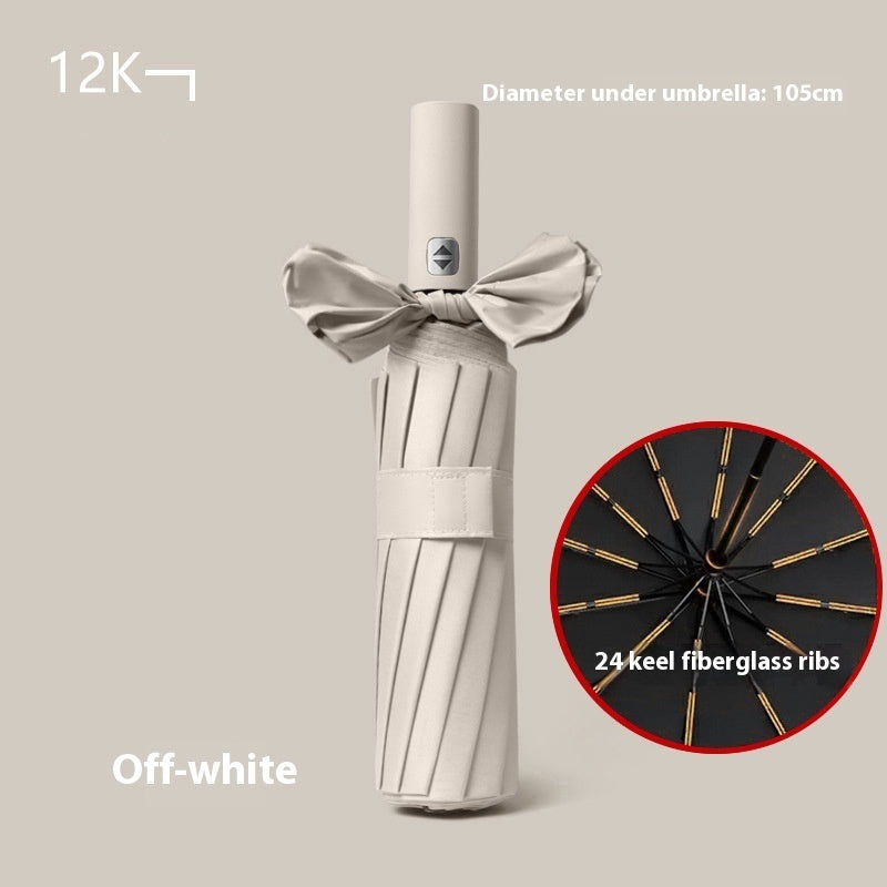 24 Bone Automatic Umbrella Reinforced Folding