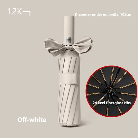 24 Bone Automatic Umbrella Reinforced Folding