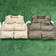 Loose Couples Wear Two-sided Vests In Autumn And Winter