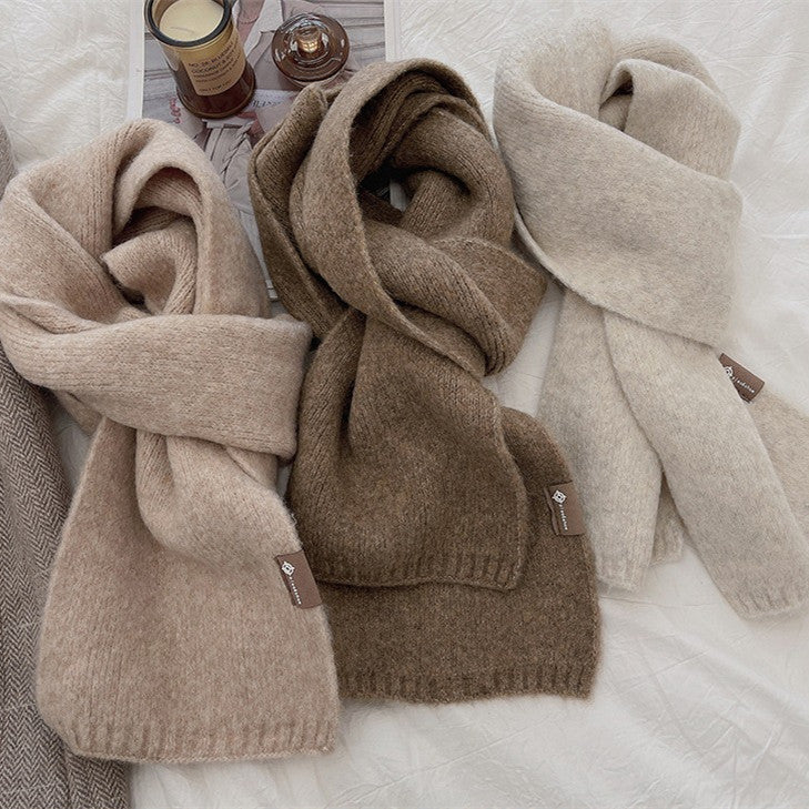 Buy Soft Sticky Warm Fashion Basic Outer Wear Solid Color Scarf For Women online at Fashionner.