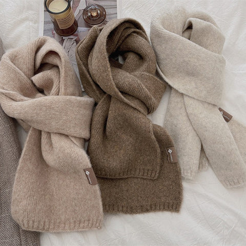 Buy Soft Sticky Warm Fashion Basic Outer Wear Solid Color Scarf For Women online at Fashionner.