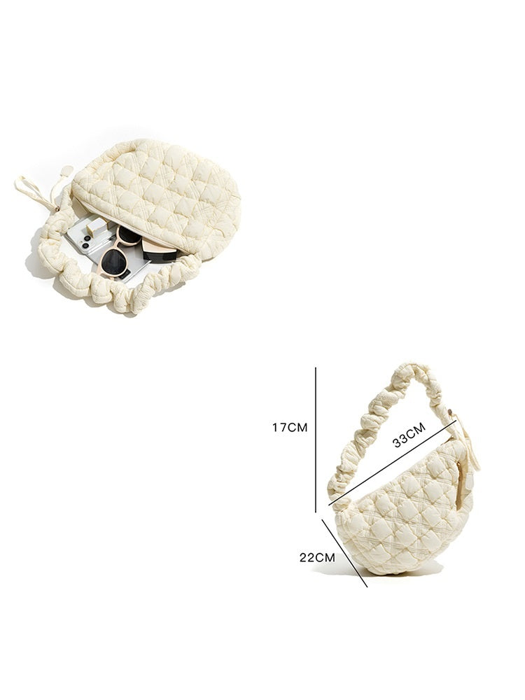 Minority All-Match Cloud Pleated Big Bag - Fashionner