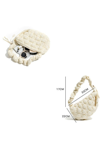 Minority All-Match Cloud Pleated Big Bag - Fashionner