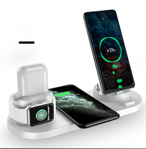 Réveil numérique à LED Veilleuse Chargeur sans fil magnétique