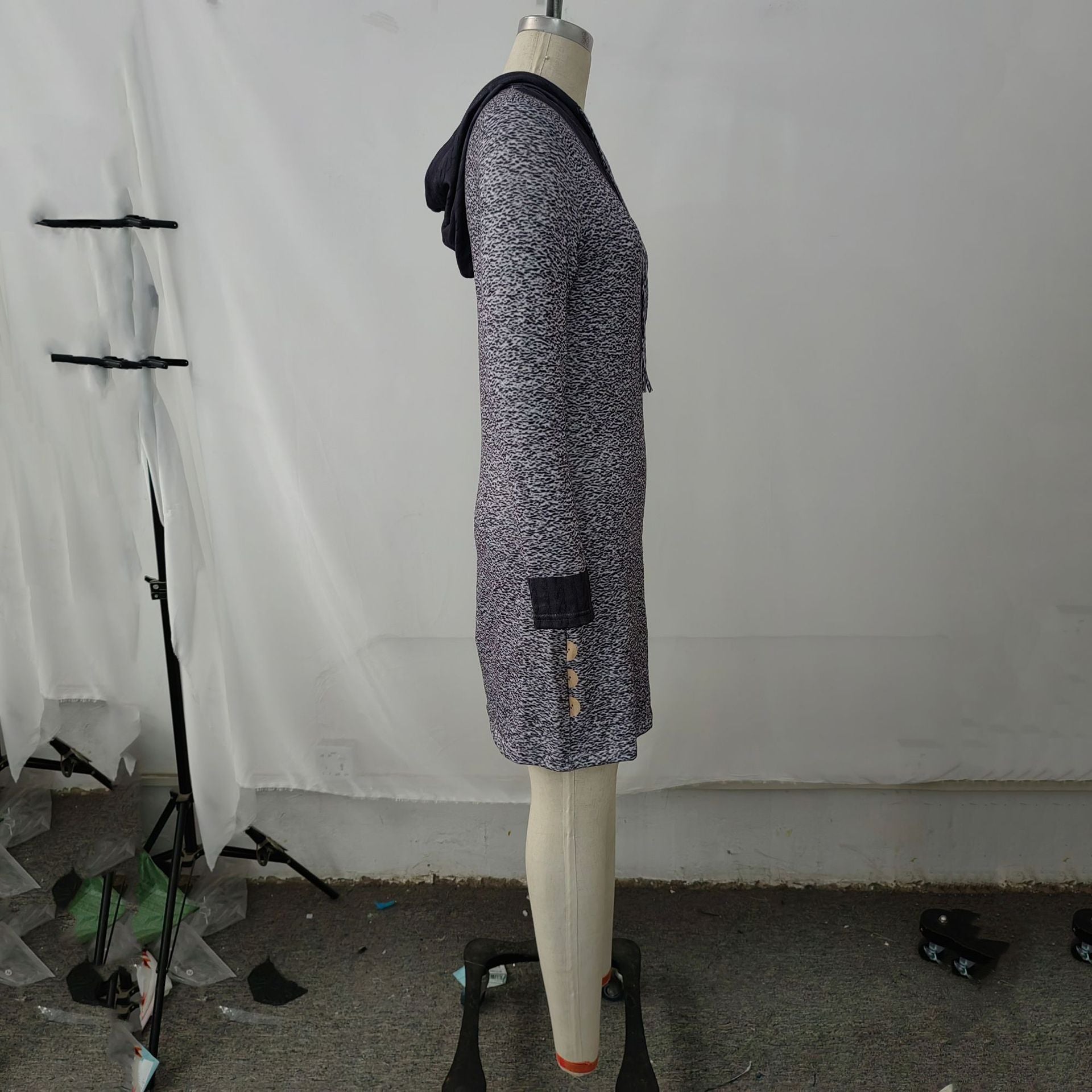 Women's Long Sleeve Round Neck Patchwork Top - Fashionner