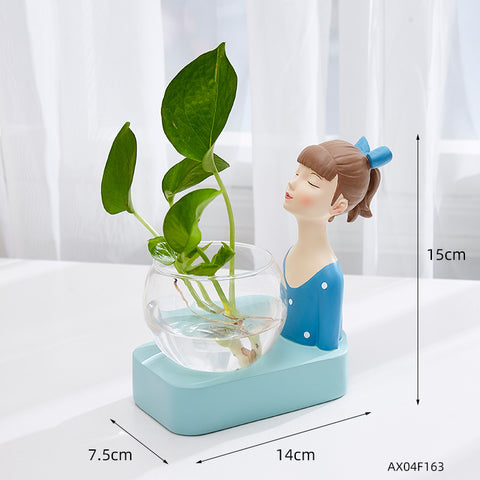 Petits ornements hydroponiques mignons de style nordique