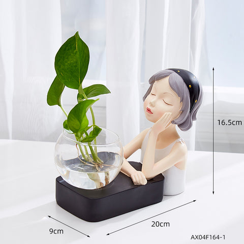 Petits ornements hydroponiques mignons de style nordique
