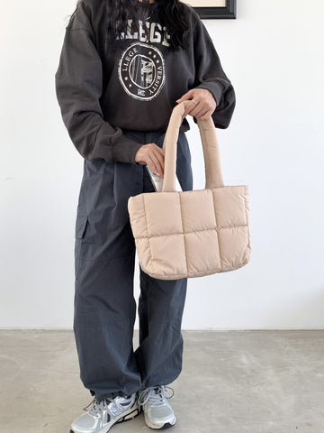 Large Capacity Plaid One-shoulder Portable Commuter Hand-carrying Bag - Fashionner