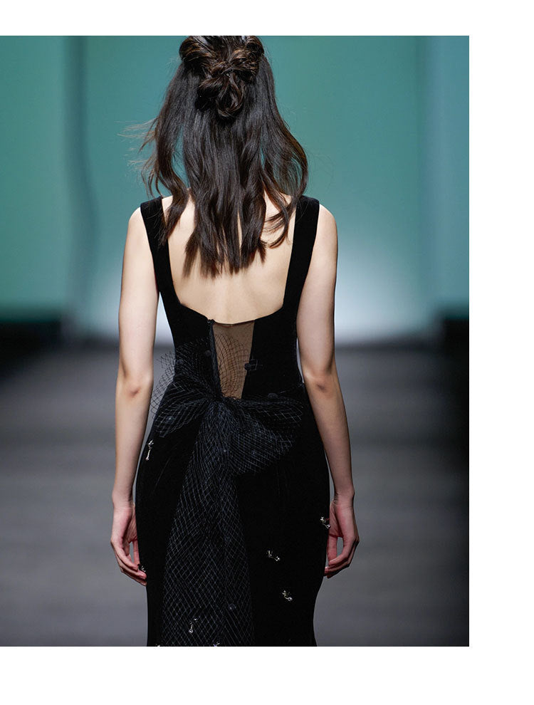 Slender Fishtail Annual Party Banquet Evening Dress