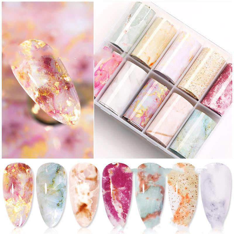 New Nail Art Star Transfer Paper Set Nail Sticker - Fashionner