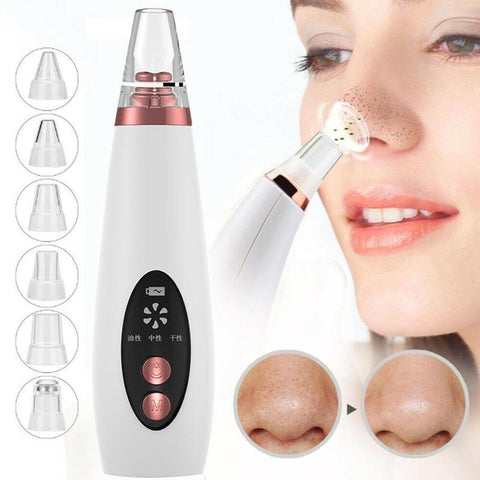 Nettoyant de pores et de points noirs, aspirateur de points noirs, nettoyant nasal, extracteur de points noirs et d'acné, bouton d'aspiration facial, outil de beauté pour les soins de la peau