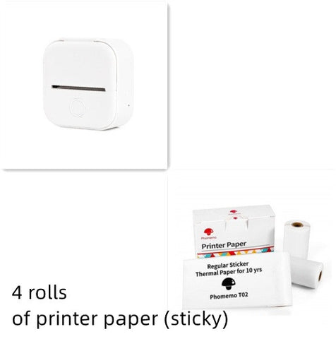 Mini Imprimante Thermique Portable Imprimante Photo Maison Imprimante de Mauvaises Questions pour Étudiant Imprimante d'Étiquettes Mini Bluetooth Étiquette de Prix