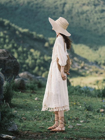 Robe deux pièces épaisse style bohème chic