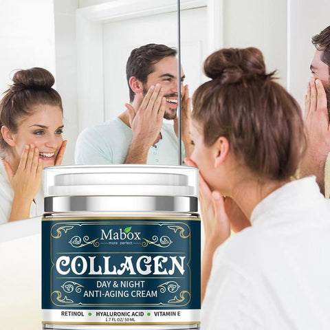 Crème Visage Hydratante au Collagène Produits de Soin Anti-Âge Crème Visage Hydratante Anti-Rides