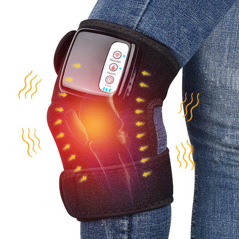 Appareil de massage électrique infrarouge chauffant pour les genoux, coudes et articulations, avec thérapie par vibration, physiothérapie, soulagement de la douleur
