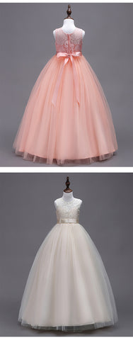 Girls Party Performing Dresses Net Yarn Show Host Princess - Fashionner