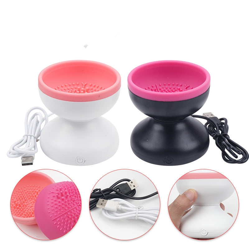 Electric Makeup Brush Cleaner Machine Portable Automatic USB Cosmetic Brush Cleaner Tools For All Size Beauty Makeup Brushes Set - Fashionner