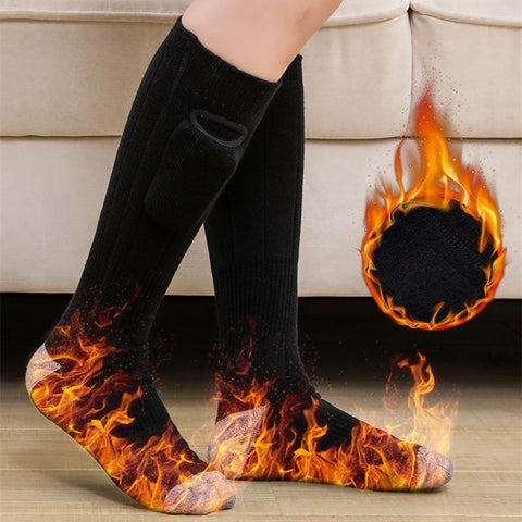 Men's And Women's Fashion Simple Heating And Warm-keeping Electric Socks - Fashionner