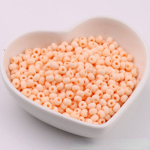 Perles de riz en verre Macaron Super Premium 4 mm