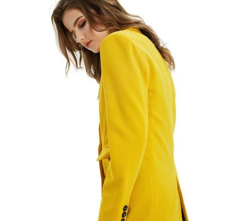 Blazer tailleur pour femmes Manteau long de bureau