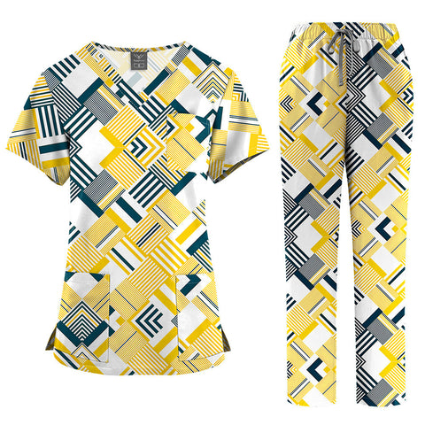 Printed Wash Comfortable Breathable Nurse Uniform