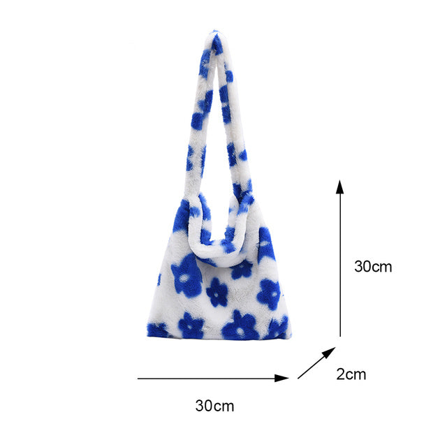 Portable Plush Handbag For Women - Fashionner