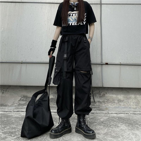 Detachable Two-way Wear Ankle Banded Working Pants Women - Fashionner