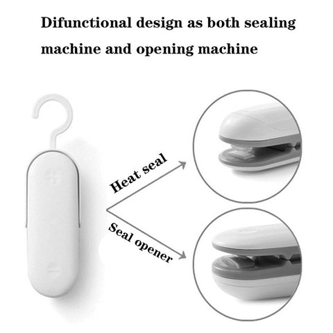 Mini Scelleuse Portable Scelleuse Thermique Emballage Plastique Pratique Colles et Scellés pour Aliments et Collations