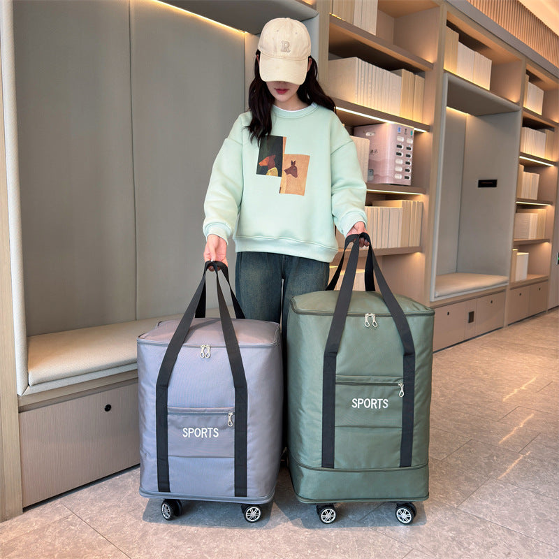 Removable Universal Wheel Large Capacity Expansion Storage Bag - Fashionner