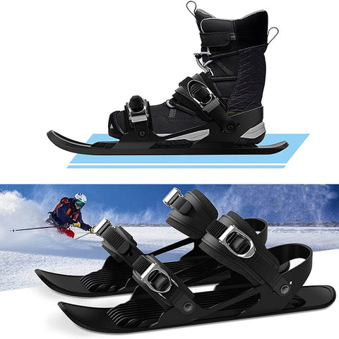 Mini-skis portables courts et réglables pour la neige