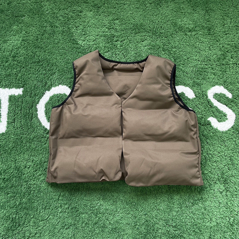 Loose Couples Wear Two-sided Vests In Autumn And Winter