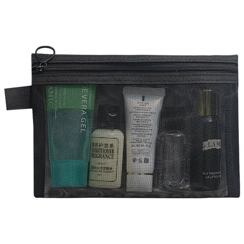 Transparent Mesh Cosmetics Storage Bag - Fashionner