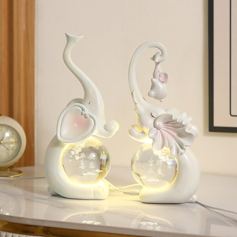 Veilleuse boule de cristal lumineuse pour chambre à coucher