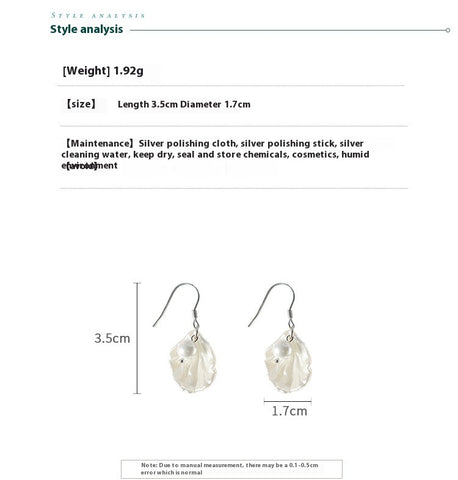 Boucles d'oreilles coquillages complexes pour femmes