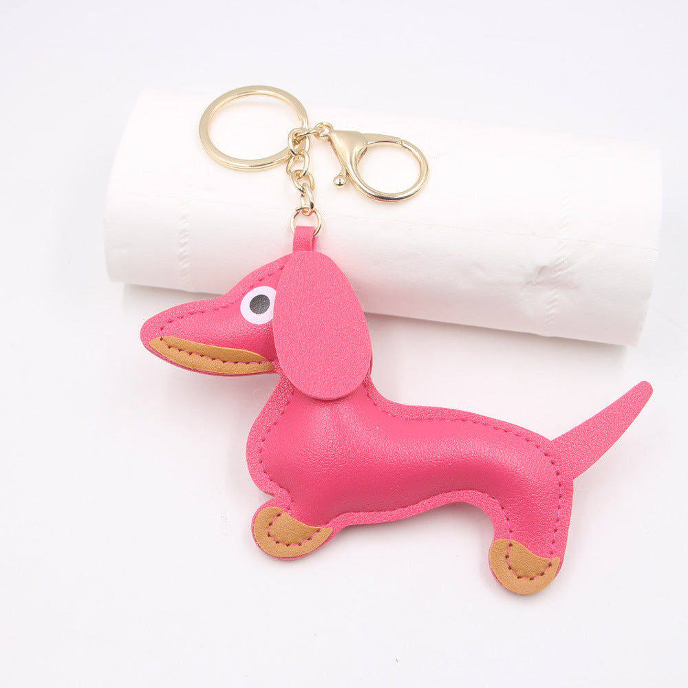 Fashion Car Key Chain Sausage Dog Pendant